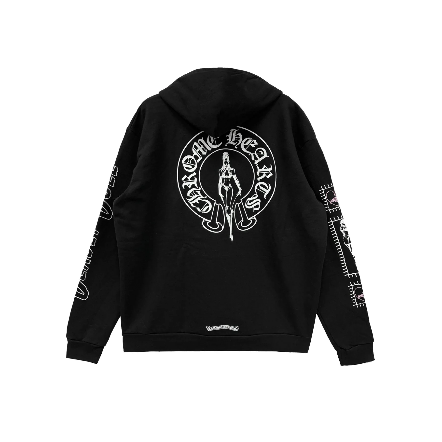 chrome-hearts-deadly-doll-pink-dagger-logo-zip-up-hoodie-3926141.webp Chrome Hearts Deadly Doll Pink Dagger Logo Zip Up Hoodie - Image 1