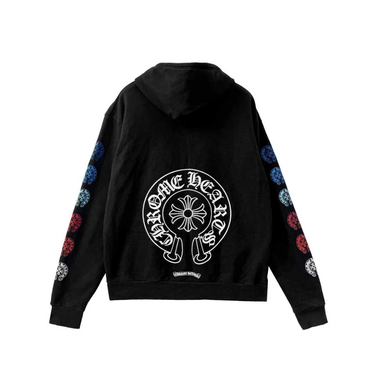 chrome-hearts-multi-color-horseshoe-logo-zip-up-hoodie-5491254-2.jpg Chrome Hearts Multi Color Horseshoe Logo Zip Up Hoodie - Image 1