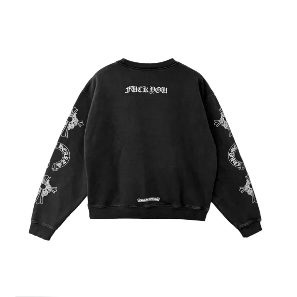 chrome hearts soap and water sweatshirt back view